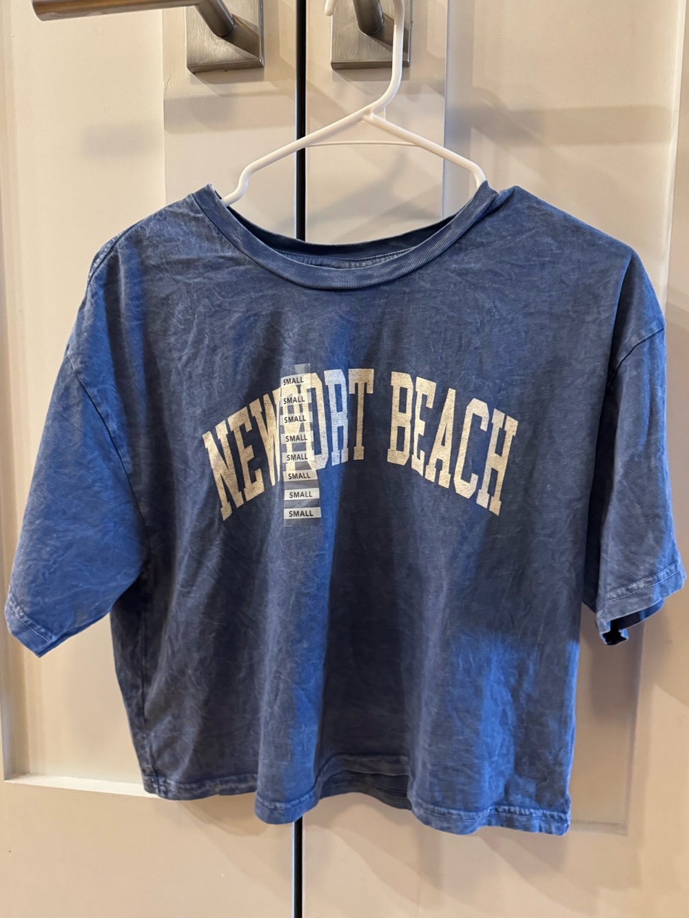 Newport Beach Mineral Washed Cropped Graphic Tee